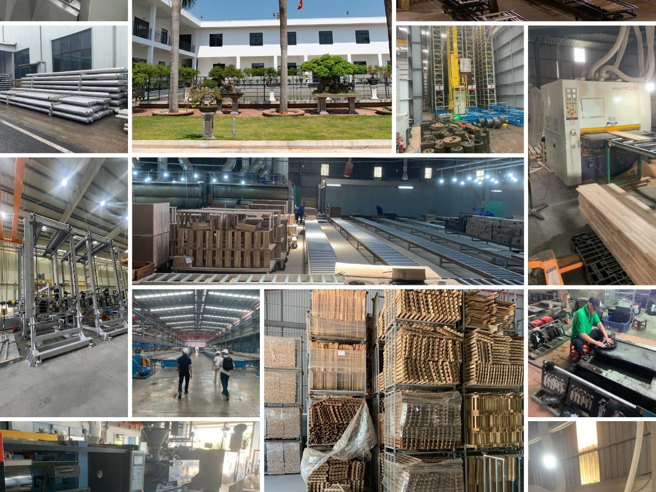 Manufacturing processes and production areas in Vietnam