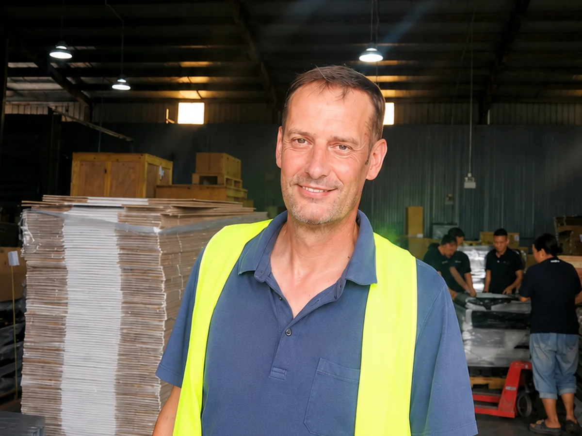 Chris, founder of A-Up Sourcing, on site in Vietnam
